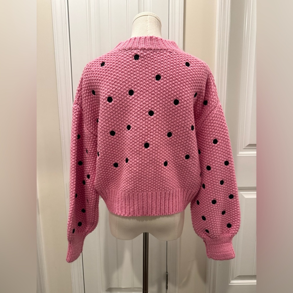 Sugarlips Pink Cropped Sweater - Picture 2 of 14